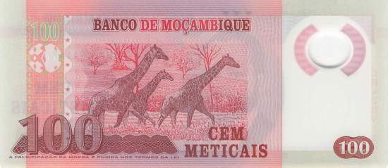 Mosambik p151a 100 Meticais 2011